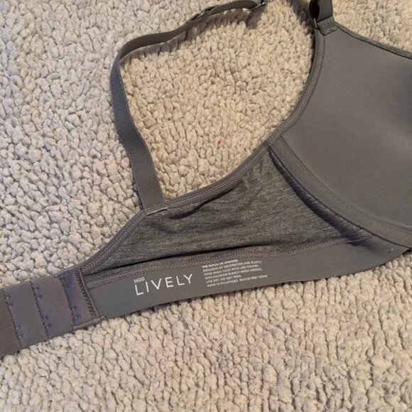 Lively All-Day No-Wire Push-Up: Heather Gray - 34DD - Picture 3 of 3